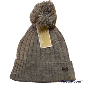 MICHAEL Michael Kors Pom Pom Beanie Hat NWT